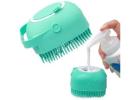 Pet Shampoo & Massage Brush - Soft Silicone Groomer